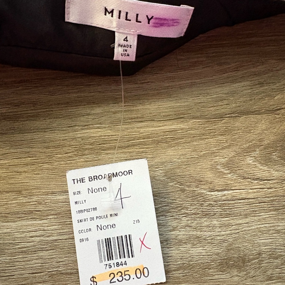 Milly Multicolor Wool Tweed Mini Skirt Size 4 - Picture 3 of 4